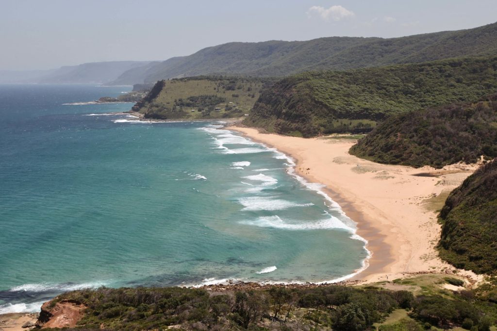 View over Garie Beach in Royal National Park