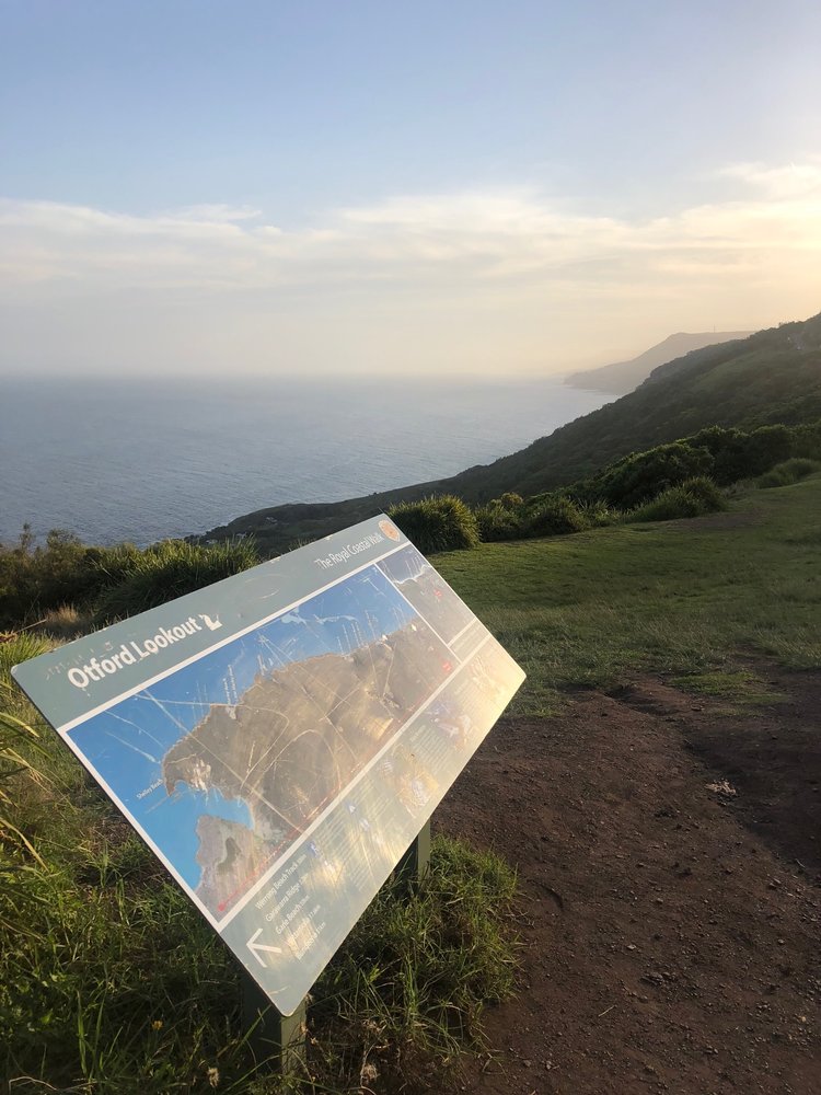 Otford Lookout at the southern end of The Coast Track