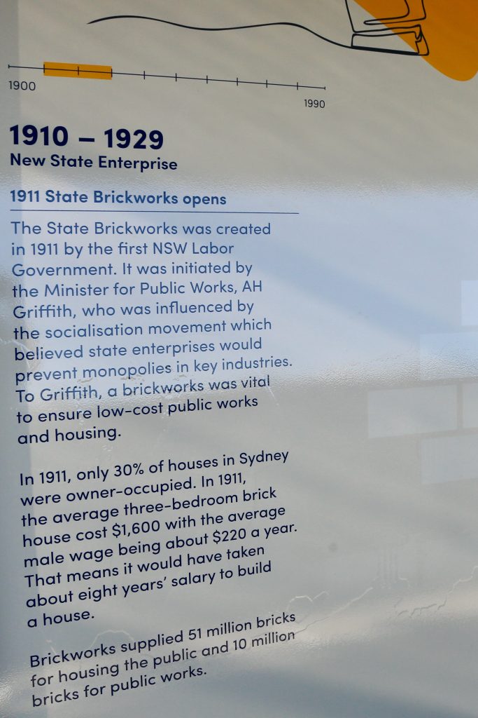 brickworks establishe by nsw labor