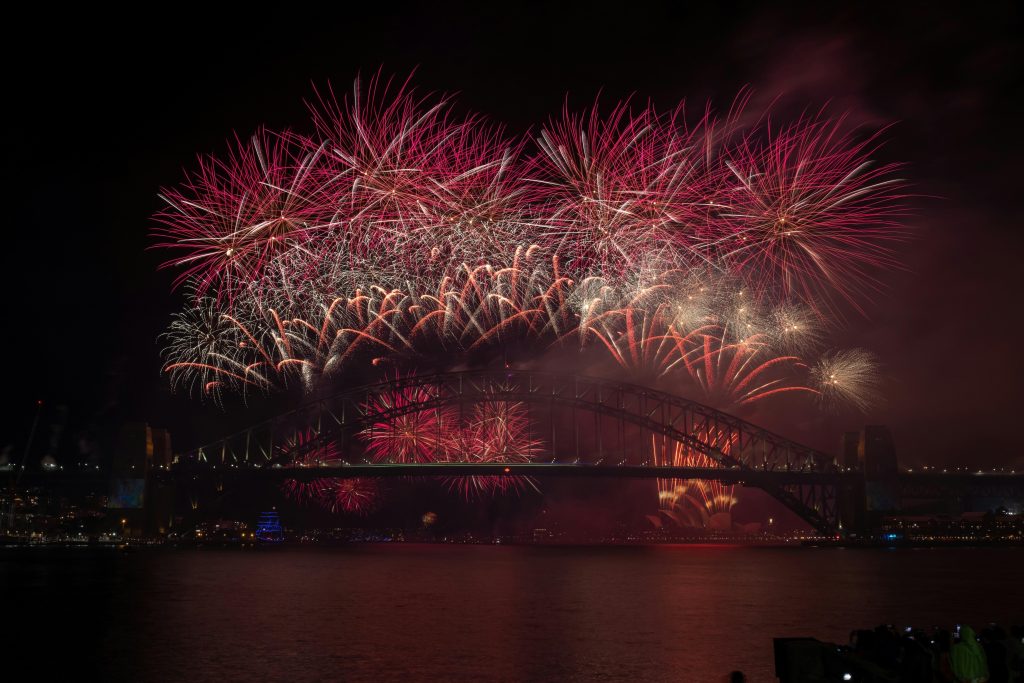 NYE fireworks in Sydney