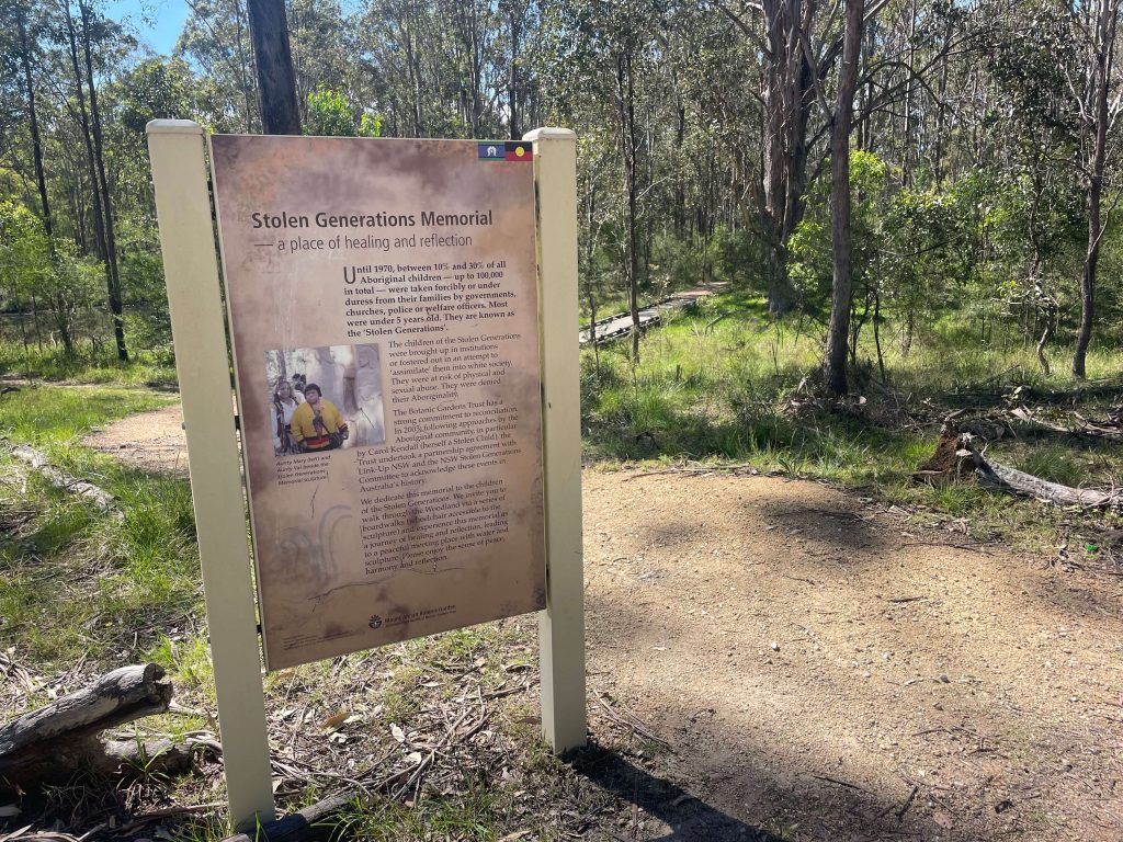 The Australian Botanic Garden Mount Annan Stolen Generation Memorial at Australian Botanic Garden Mount Annan