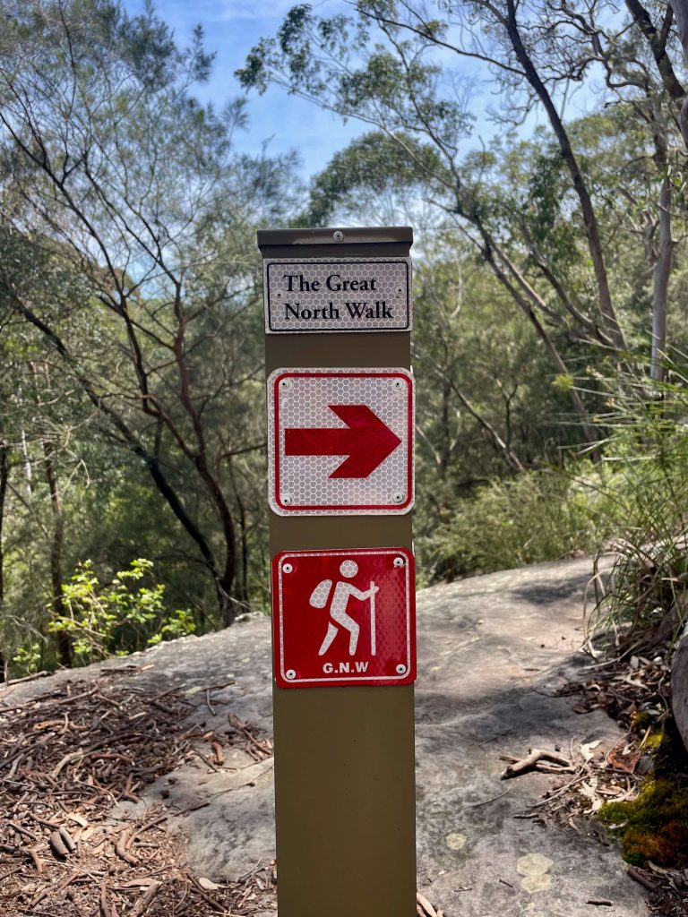 Great North Walk: North Ryde to Thornleigh gnw track sign