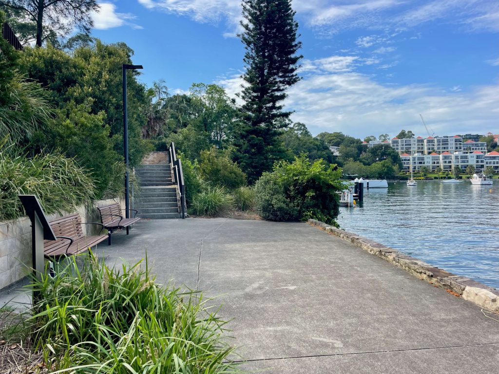 Stairs at one end of Lockhart Walk in Balmain