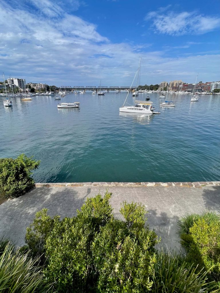View across the Parramatta River toward Iron Cove