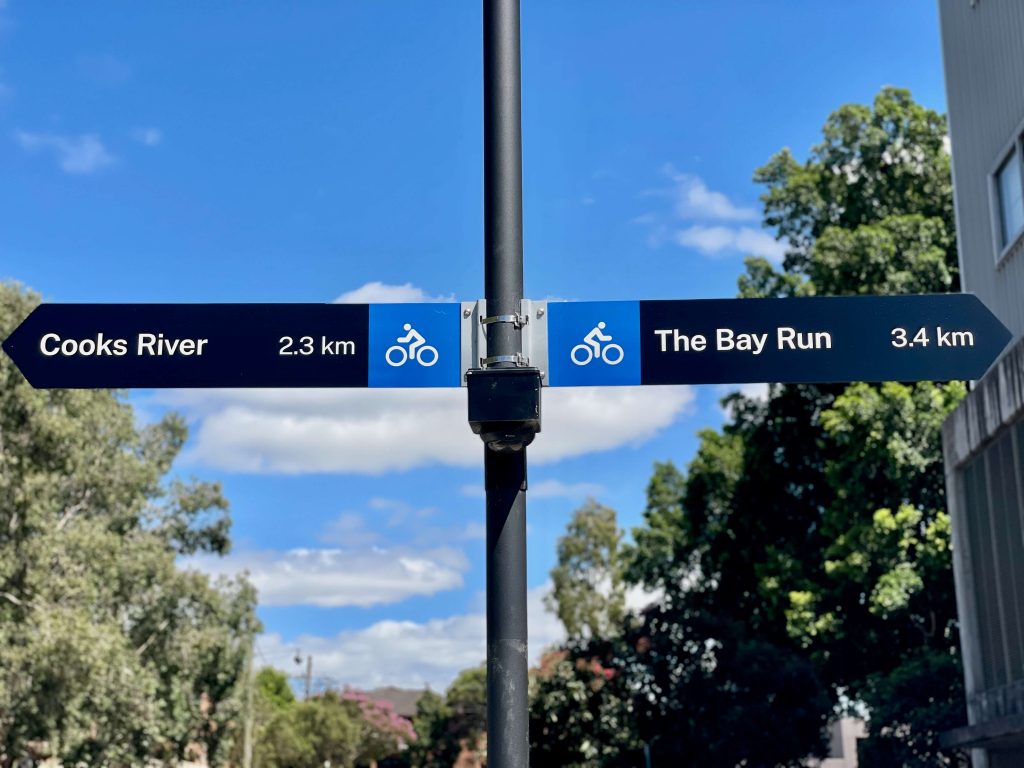 The GreenWay is a route between the Cooks River and the Bay Run