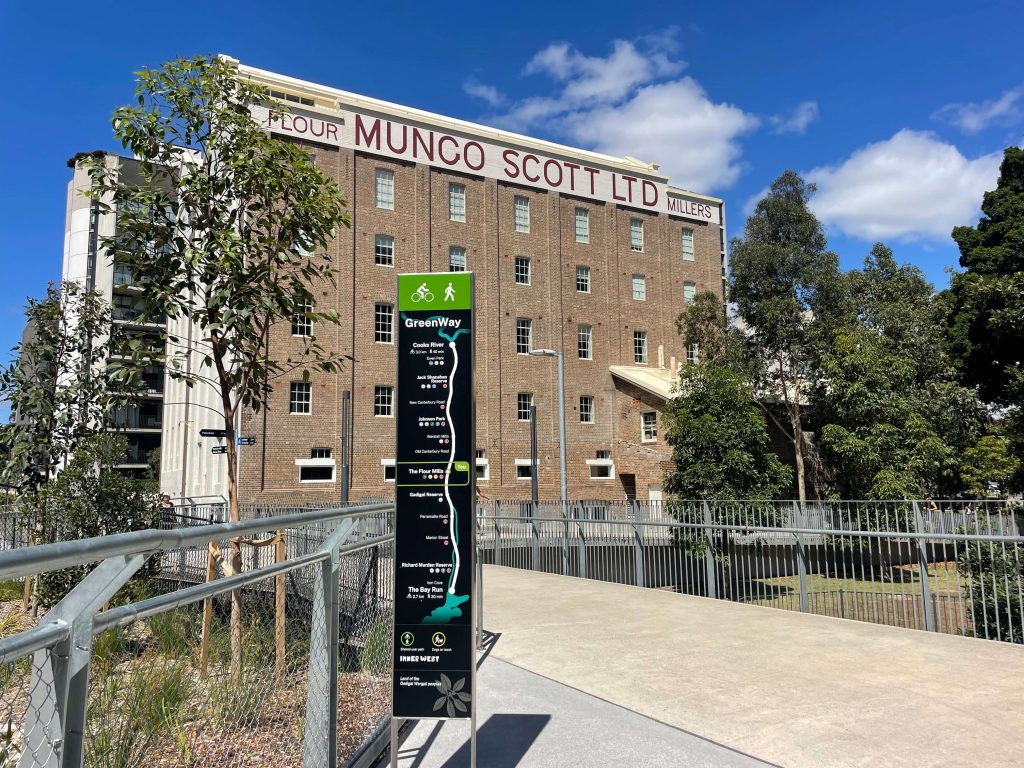 Flour Mills site alongside the GreenWay