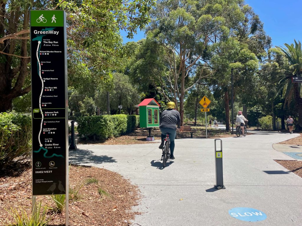 Look for the street library on the GreenWay in Johnson Park
