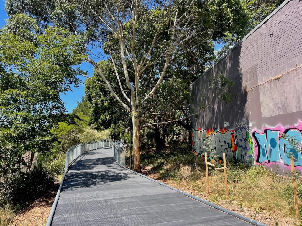 The GreenWay is a 6km route between the Cooks River and Iron Cove