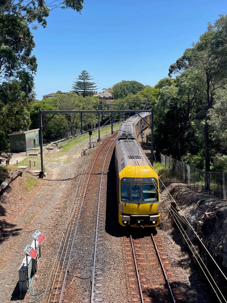 Rail line at Wollstonecraft