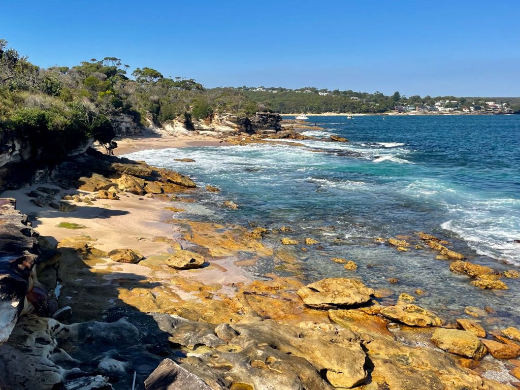 Jibbon Track in Royal National Park View from the escarpment toward Little Jibbon Beach