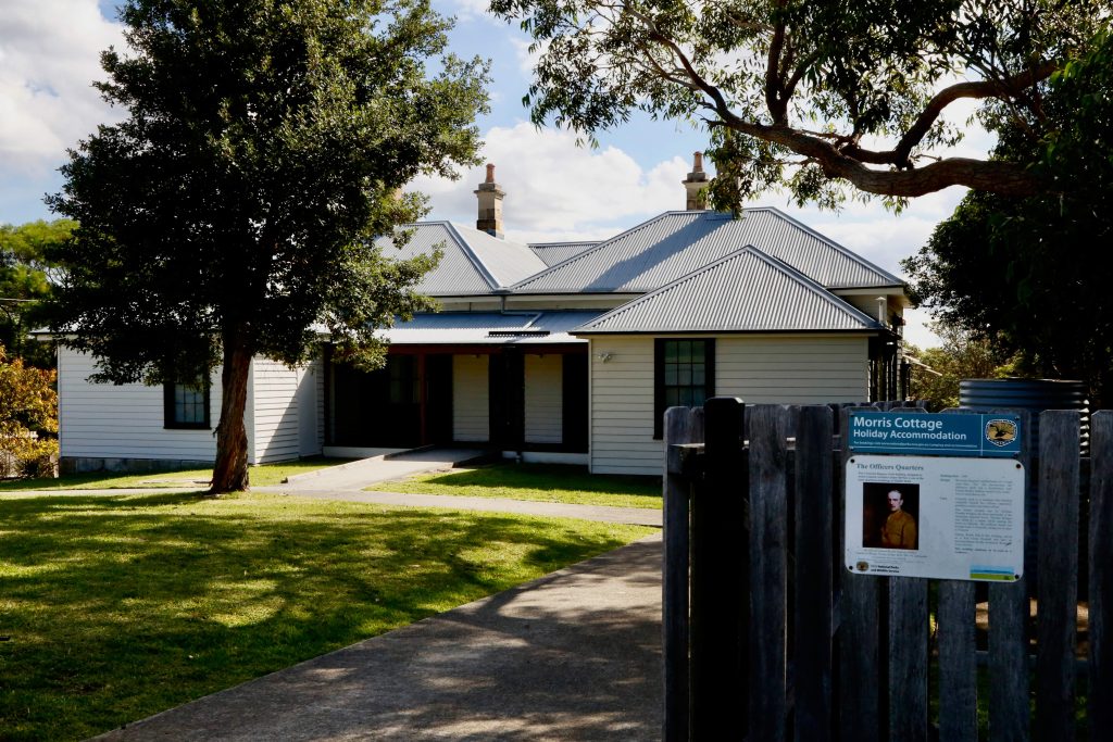 The former Officers Quarters at Middle Head