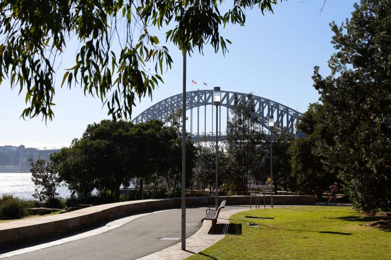 Wulugul Walk view of Sydney Harbour Bridge