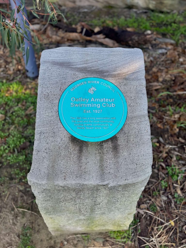 Oatley Amateur Swimming Club sign at Oatley Park Baths