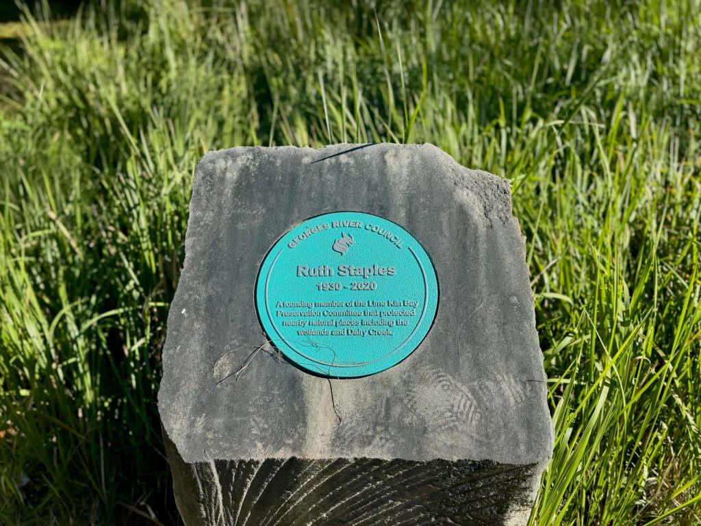 A tribute to Ruth Staples who campaigned to protect Lime Kiln Bay