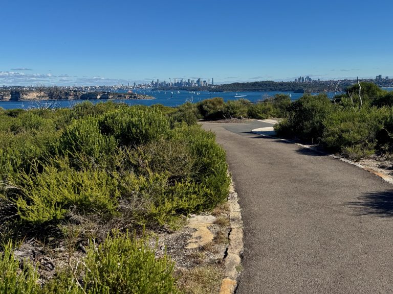 Fairfax Walk harbour views at North Head in Manly